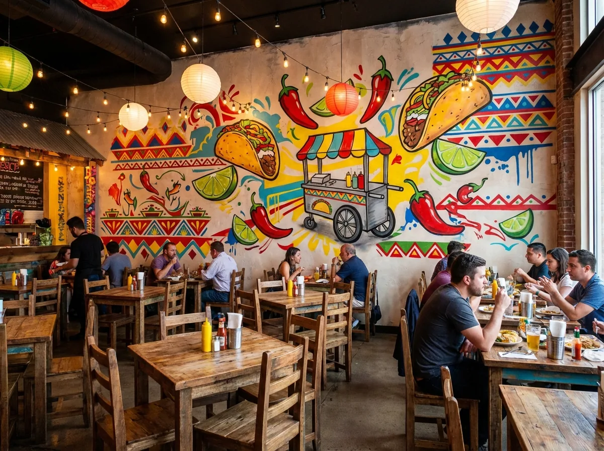 Restaurants wall print